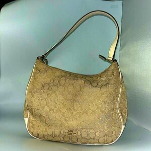 Coach signature shoulder bag